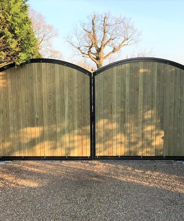 A wooden gate - Patron Security Ltd
